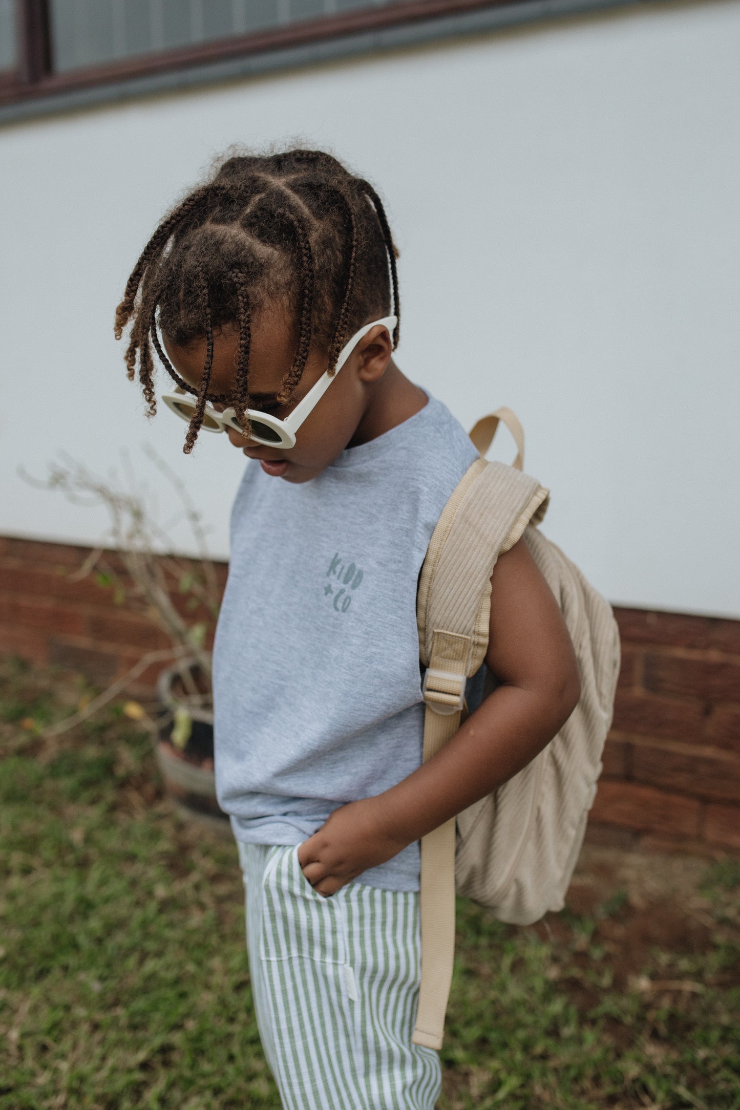 Light Grey Bali Beach Vest