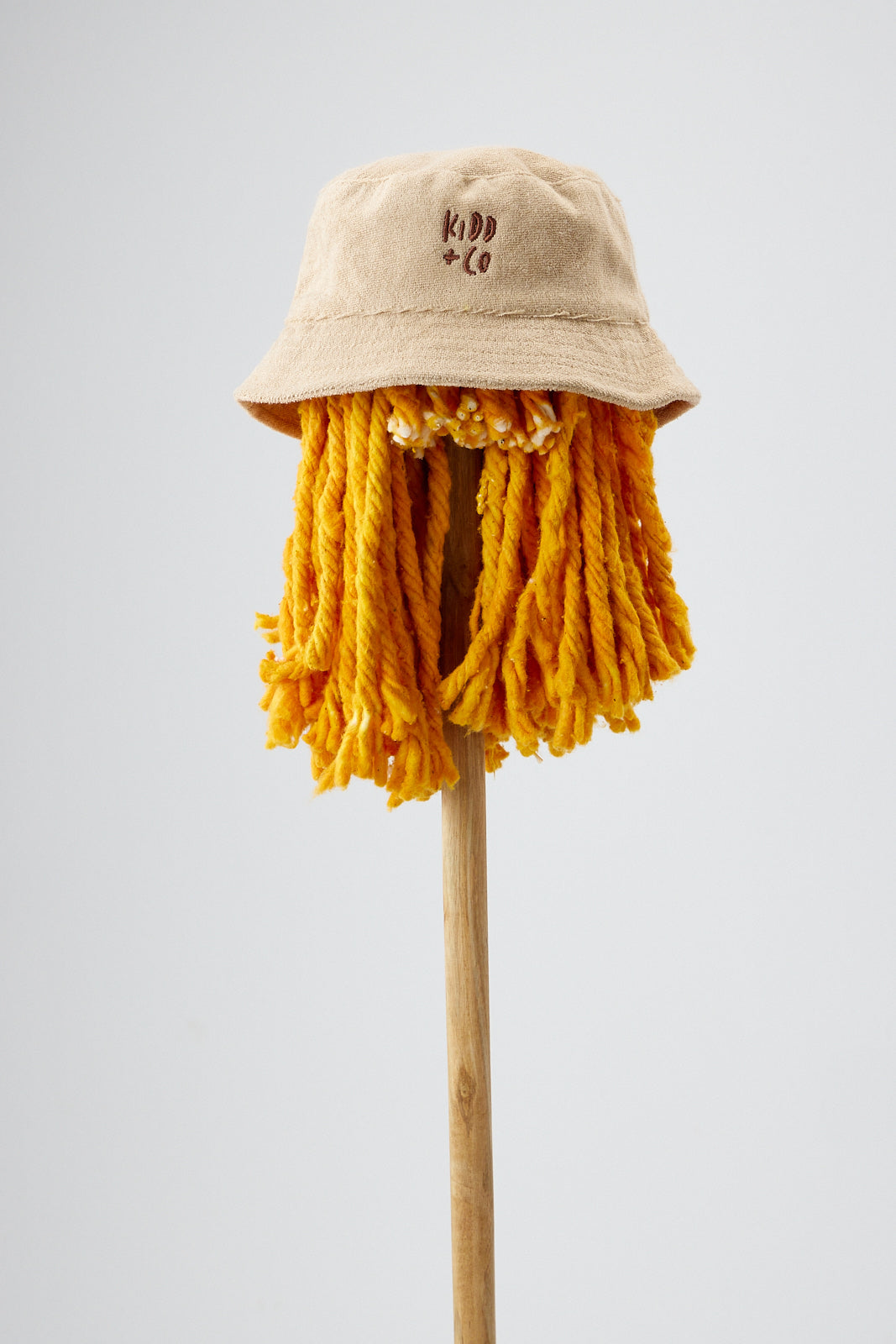 Toweling Beige Bucket Hat