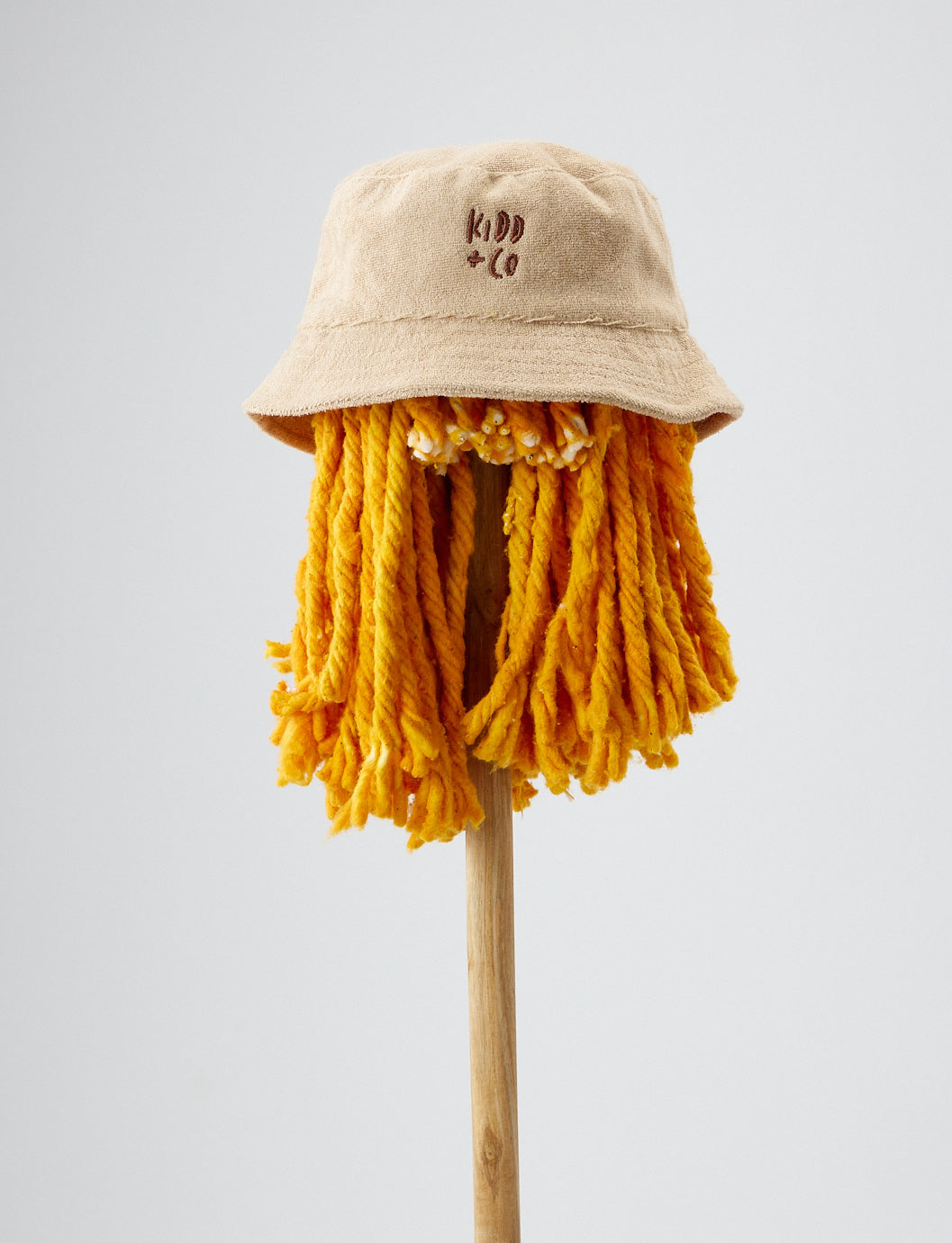 Toweling Beige Bucket Hat