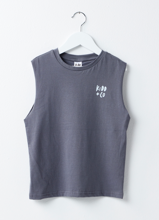 Dark Grey Bali Beach Vest