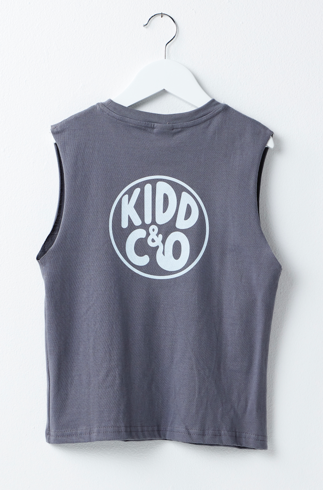 Dark Grey Bali Beach Vest