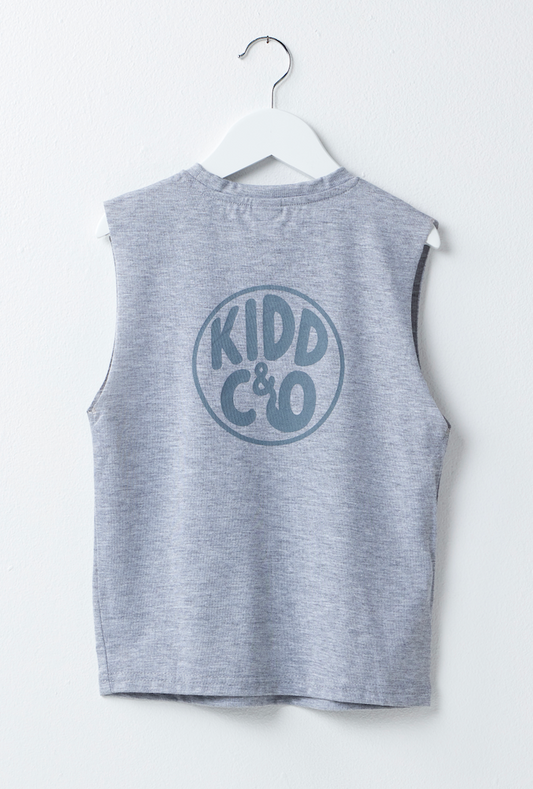 Light Grey Bali Beach Vest